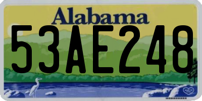 AL license plate 53AE248
