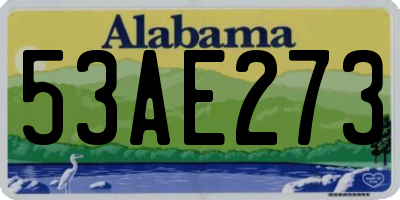 AL license plate 53AE273