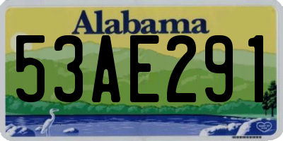 AL license plate 53AE291
