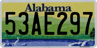 AL license plate 53AE297