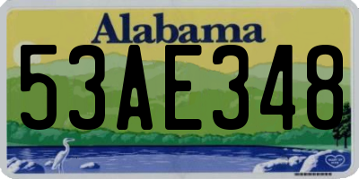 AL license plate 53AE348