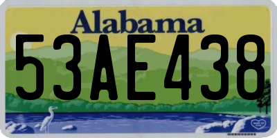 AL license plate 53AE438