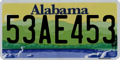 AL license plate 53AE453