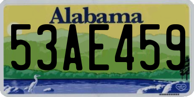 AL license plate 53AE459