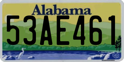 AL license plate 53AE461