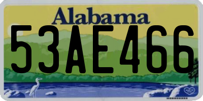 AL license plate 53AE466