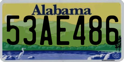 AL license plate 53AE486
