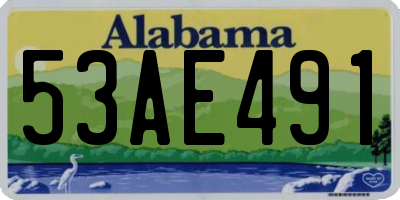 AL license plate 53AE491