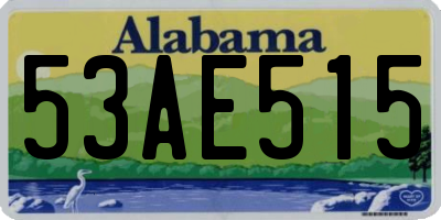 AL license plate 53AE515