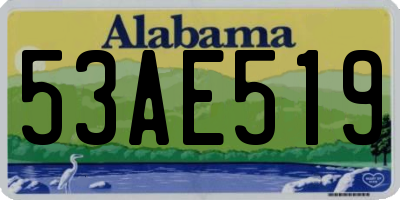 AL license plate 53AE519
