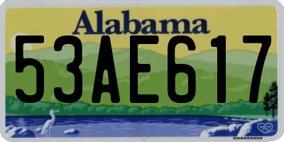 AL license plate 53AE617