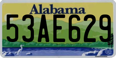 AL license plate 53AE629