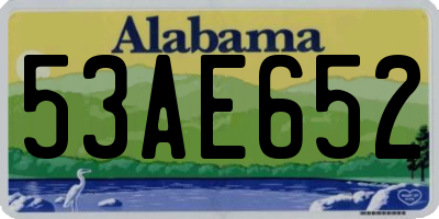 AL license plate 53AE652