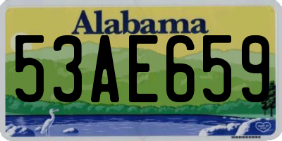AL license plate 53AE659