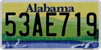 AL license plate 53AE719