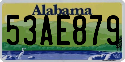 AL license plate 53AE879