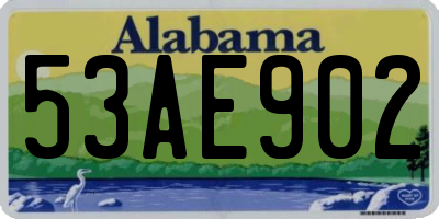 AL license plate 53AE902