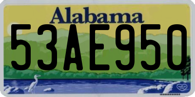 AL license plate 53AE950