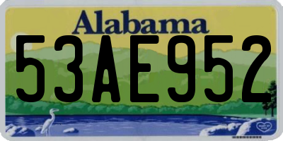 AL license plate 53AE952