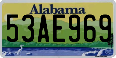 AL license plate 53AE969