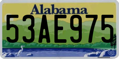 AL license plate 53AE975