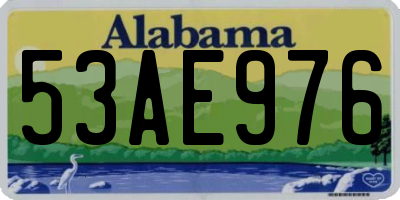 AL license plate 53AE976