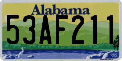 AL license plate 53AF211