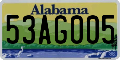 AL license plate 53AG005