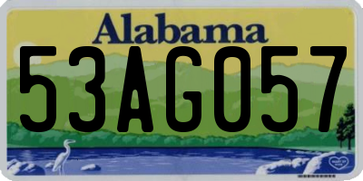 AL license plate 53AG057