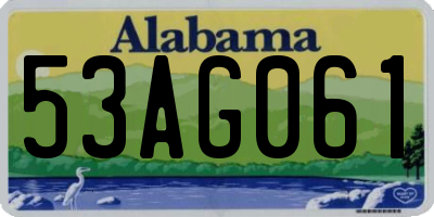 AL license plate 53AG061
