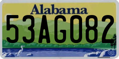 AL license plate 53AG082