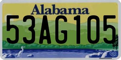 AL license plate 53AG105
