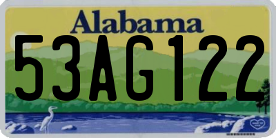 AL license plate 53AG122