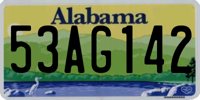 AL license plate 53AG142