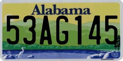 AL license plate 53AG145