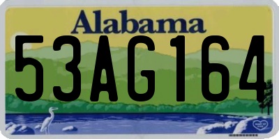 AL license plate 53AG164
