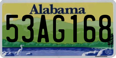 AL license plate 53AG168