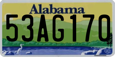 AL license plate 53AG170