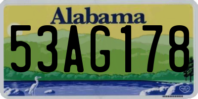 AL license plate 53AG178