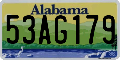 AL license plate 53AG179