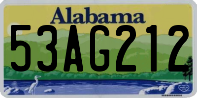 AL license plate 53AG212