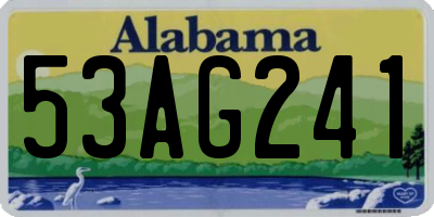 AL license plate 53AG241