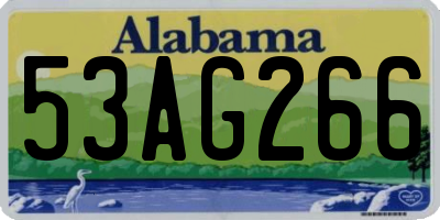AL license plate 53AG266