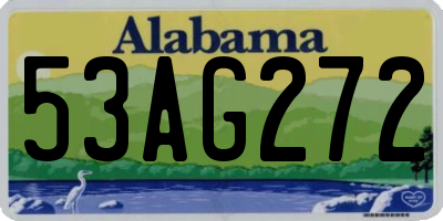 AL license plate 53AG272