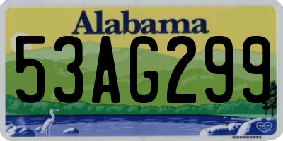 AL license plate 53AG299