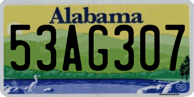 AL license plate 53AG307