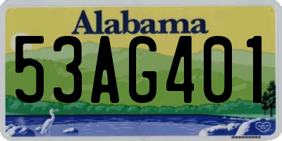 AL license plate 53AG401