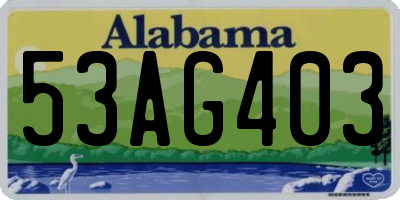 AL license plate 53AG403