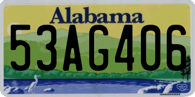 AL license plate 53AG406