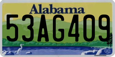 AL license plate 53AG409